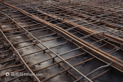 建筑工地的鋼筋 現(xiàn)代建筑的骨骼與基石